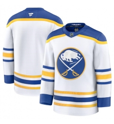 Men Buffalo Sabres Blank White 2024 25 Away Stitched Hockey Jersey