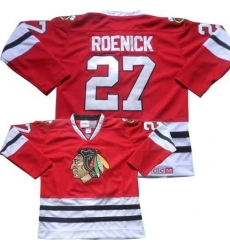 Blackhawks #27 Jeremy Roenick Red CCM Throwback Stitched NHL Jersey