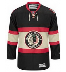 Chicago Blackhawks blank black third jerseys