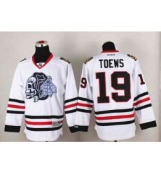 nhl jerseys chicago blackhawks #19 toews white-1[the skeleton head]