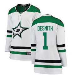 Men Dallas Stars Casey DeSmith #1 Hockey Stitched NHL Jersey White