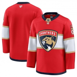 Men Florida Panthers Blank Red 2024 25 Home Stitched Hockey Jersey