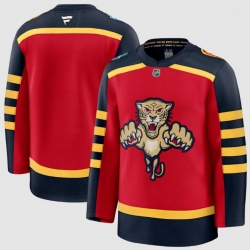Men Florida Panthers Blank Red 2026 Winter Classic Stitched Hockey Jersey
