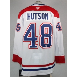 Men Lane Hutson Montreal Canadiens #48 White stitched NHL Jersey