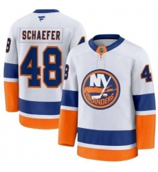 Men New York Islanders 48 Matthew Schaefer White 2025 Stitched Hockey Jersey Men New York Islanders 48 Matthew Schaefer White 2025 Stitched Hockey Jersey