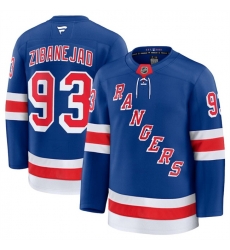 Men New York Rangers 93 Mika Zibanejad Royal 2024 25 Home Stitched Hockey Jersey