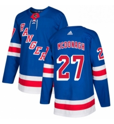 Mens Adidas New York Rangers 27 Ryan McDonagh Premier Royal Blue Home NHL Jersey 