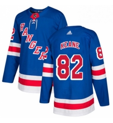 Mens Adidas New York Rangers 82 Joey Keane Premier Royal Blue Home NHL Jersey 