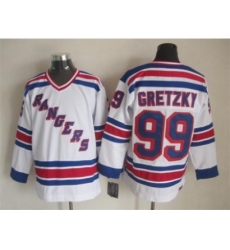 NHL New York Rangers #99 Wayne Gretzky white jerseys(New vintage retro)