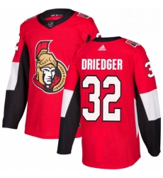 Mens Adidas Ottawa Senators 32 Chris Driedger Premier Red Home NHL Jersey 