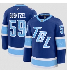 Men Tampa Bay Lightning 59 Jake Guentzel Blue 2026 Stadium Series Stitched Jersey Men Tampa Bay Lightning 59 Jake Guentzel Blue 2026 Stadium Series Stitched Jersey