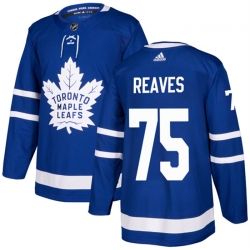 Men Toronto Maple Leafs 75 Ryan Reaves Blue Stitched Jersey