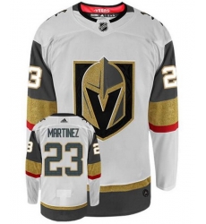 Men Vegas Golden Knights 23 Alec Martinez White Adidas Jersey