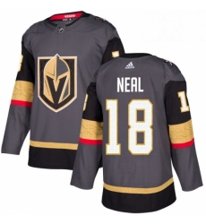 Mens Adidas Vegas Golden Knights 18 James Neal Authentic Gray Home NHL Jersey 