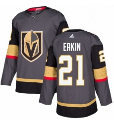 Mens Adidas Vegas Golden Knights 21 Cody Eakin Authentic Gray Home NHL Jersey 