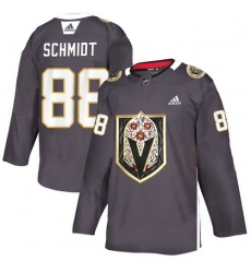 Vegas Golden Knights 88 Nate Schmidt Gray Dia De Los Muertos Adidas Jersey