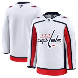 Men Washington Capitals Blank White 2024 25 Away Stitched Hockey Jersey