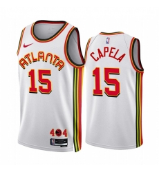 Men's Atlanta Hawks #15 Clint Capela 2022-23 White Association Edition Stitched Jersey