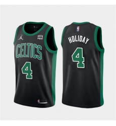 Men Boston Celtics 4 Jrue Holiday Black 2023 Statement Edition Stitched Basketball Jersey