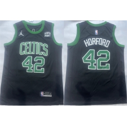 Men Boston Celtics 42 Al Horford Black Statement Edition Stitched Basketball Jersey