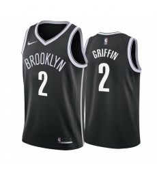 Men Nike Brooklyn Nets 2 Blake Griffin Black NBA Swingman Icon Edition Jersey