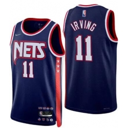 Youth Brooklyn Nets Kevin Irving #11 Blue 75TH Anniversary jersey