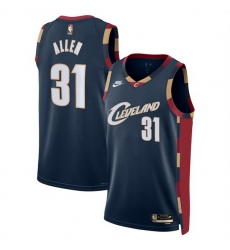 Men Cleveland Cavaliers 31 Jarrett Allen Navy 2025 Classic Edition Stitched Jersey Men Cleveland Cavaliers 31 Jarrett Allen Navy 2025 Classic Edition Stitched Jersey