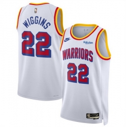 Men Golden State Warriors 22 Andrew Wiggins White 2024 25 Classic Edition Stitched Basketball Jersey