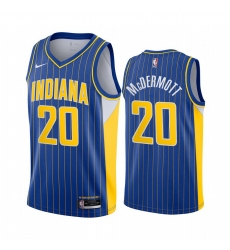 Men Nike Indiana Pacers 20 Doug McDermott Blue NBA Swingman 2020 21 City Edition Jersey