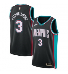 Men Memphis Grizzlies 3 Kentavious Caldwell Pope Kentavious Caldwell Pope Black 2025 Classic Edition Stitched Basketball Jersey Men Memphis Grizzlies 3 Kentavious Caldwell Pope Kentavious Caldwell Pope Black 2025 Classic Edition Stitched Basketball Jersey