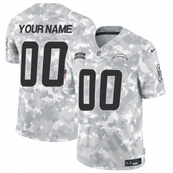 Men Los Angeles Chargers Active Player Custom 2024 F U S E Arctic Camo Salute To Service Limited Stitched Football Jersey