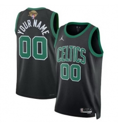 Men Boston Celtics Active Player Custom Black 2024 Finals Statement Edition Stitched Basketball Jersey