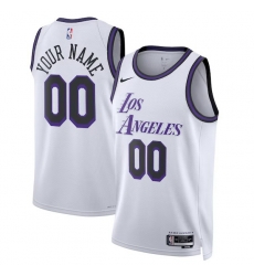 Men Women Youth Toddler LOS ANGELES LAKERS Custom Nike NBA Stitched Jersey White Men Women Youth Toddler LOS ANGELES LAKERS Custom Nike NBA Stitched Jersey White