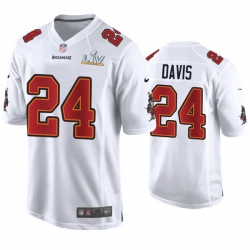 Carlton Davis Buccaneers White Super Bowl Lv Game Fashion Jersey