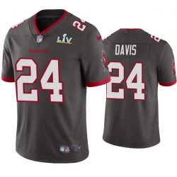 Men Carlton Davis Buccaneers Pewter Super Bowl Lv Vapor Limited Jersey