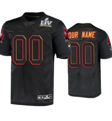 Men Custom Tampa Bay Buccaneers Black Super Bowl Lv Jersey