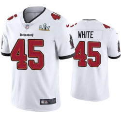 Men Devin White Buccaneers White Super Bowl Lv Vapor Limited Jersey