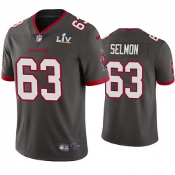 Men Lee Roy Selmon Buccaneers Pewter Super Bowl Lv Vapor Limited Jersey