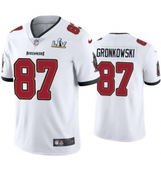 Men Rob Gronkowski Buccaneers White Super Bowl Lv Vapor Limited Jersey