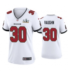 Women Ke'Shawn Vaughn Buccaneers White Super Bowl Lv Game Jersey