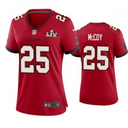 Women Lesean Mccoy Buccaneers Red Super Bowl Lv Game Jersey