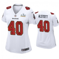 Women Mike Alstott Buccaneers White Super Bowl Lv Game Fashion Jersey