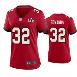 Women Mike Edwards Buccaneers Red Super Bowl Lv Game Jersey