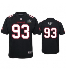 Youth Ndamukong Suh Buccaneers Black Super Bowl Lv Game Fashion Jersey