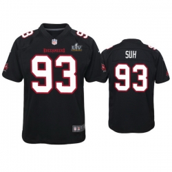 Youth Ndamukong Suh Buccaneers Black Super Bowl Lv Game Fashion Jersey