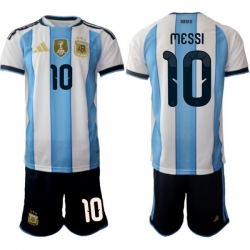 Argentina 2026 FIFA World Cup Soccer Jersey White #10 MESSI