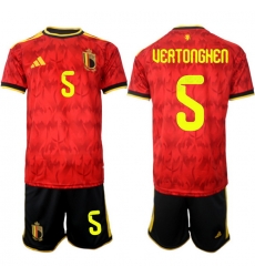 Belgium 2026 FIFA World Cup Soccer Jersey Red #5 VERTONGHEN