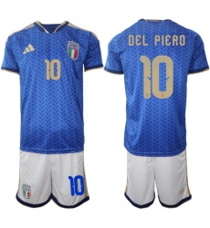Italy 2026 FIFA World Cup Soccer Jersey Blue #10 DEL PIERO