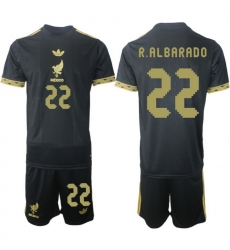 Men Mexico 2025 Soccer Jerseys BlackGold #22 R.ALBARADO