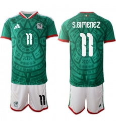 Mexicoa 2026 FIFA World Cup Soccer Jersey Green #11 S.GIMENEZ